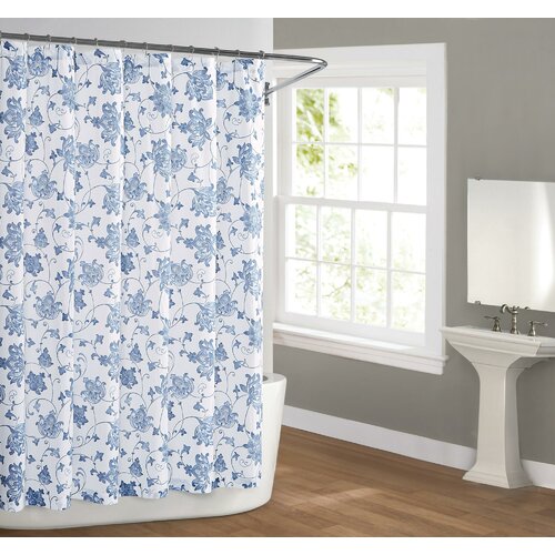 August Grove® Aguila Cotton Floral Shower Curtain And Reviews Wayfair